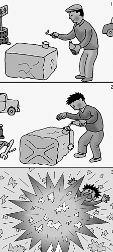 自以為是蠻干 油箱爆炸身亡