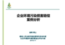 企業(yè)環(huán)境污染損害賠償案例分析培訓
