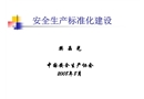 安全生產(chǎn)標(biāo)準(zhǔn)化建設(shè)