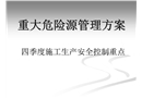 重大危險(xiǎn)源管理方案