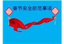 春節(jié)安全防范事項