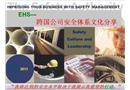 中企EHS——跨國公司安全管理體系文化分享