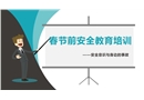 節(jié)前安全教育培訓(xùn)-安全意識與身邊的事故