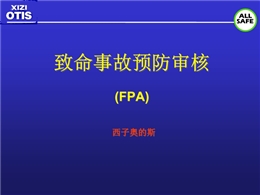 致命事故預(yù)防審核