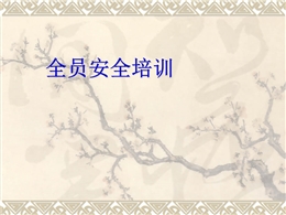 全員安全培訓(xùn)