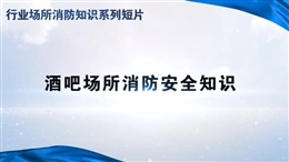 行業(yè)場所消防知識短片——酒吧場所