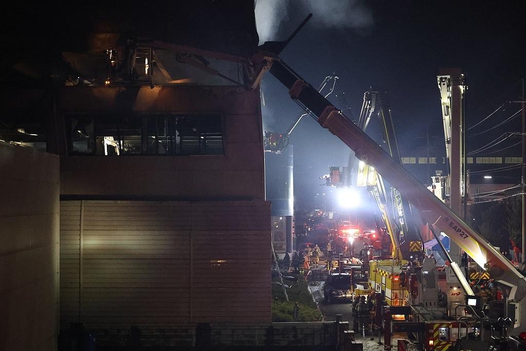 韓國大田工廠火災(zāi)已致10死4失蹤69傷