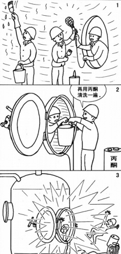 罐內(nèi)違章檢修 內(nèi)燃引起爆炸