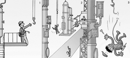 人吊半空 繩斷墜落
