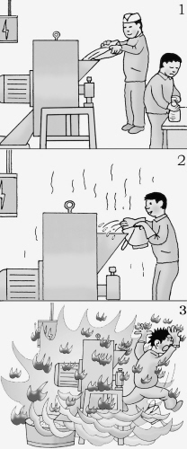 機(jī)器過(guò)熱填料多 酒精蒸發(fā)引火災(zāi)