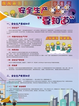 安全生產(chǎn)基本常識(shí)要知道