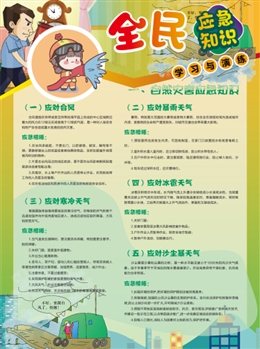 全民應(yīng)急知識學習與演練宣傳單
